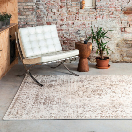 Vloerkleed Vintage Medallion Beige Vintage 190x290 Cm Laagpolig Grandstone - Dekbed-Discounter.nl