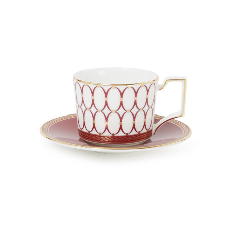 Wedgwood Renaissance Red kop en schotel 20 cl