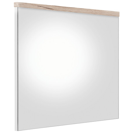 welltime Badspiegel Toulon Wandspiegel met echt houtlook-detail - afmetingen (B/D/H) 60/2/55 cm