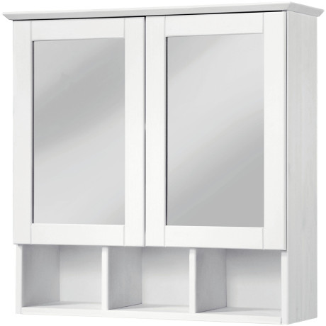welltime Spiegelkast Landhuis Sylt Breedte 62,5 cm, van massief hout