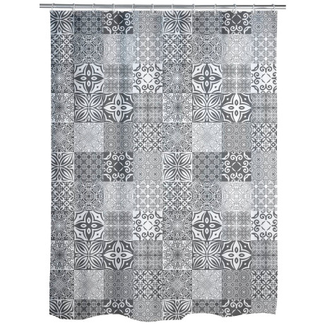 WENKO Douchegordijn Portugal Hoogte 200 cm, textiel (polyester)