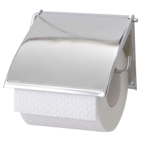 WENKO Toiletrolhouder Cover Chroom, met gesloten model