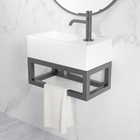 Wiesbaden Nick frame voor fontein 395 x 150 x 215 mm gunmetal PVD 39.3538