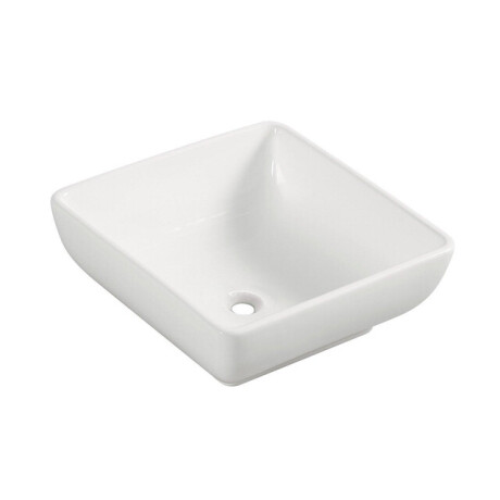 Wiesbaden Piazza waskom vierkant 40 x 40 x 15 cm keramiek glans wit 32.3406