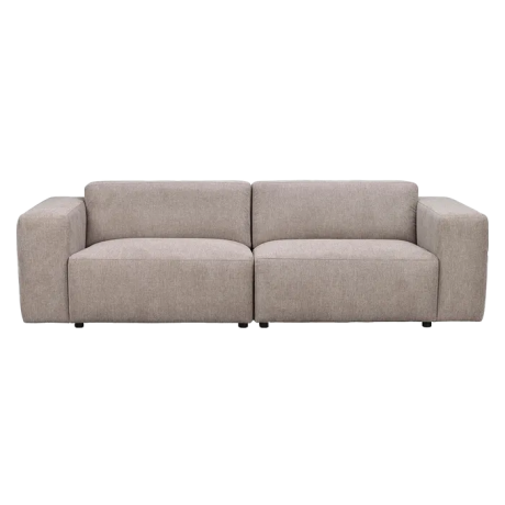 Willard gestoffeerde 3 zitsbank beige - 236 cm