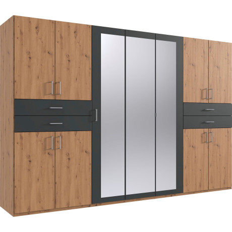 Wimex Kledingkast Taiga kledingkast met spiegel OTTOs Choice besteller met lades op comfortabele hoogte, garderobe slaapkamerkast