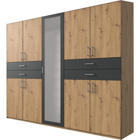 Wimex Kledingkast Taiga kledingkast met spiegel OTTOs Choice besteller met lades op comfortabele hoogte, garderobe slaapkamerkast