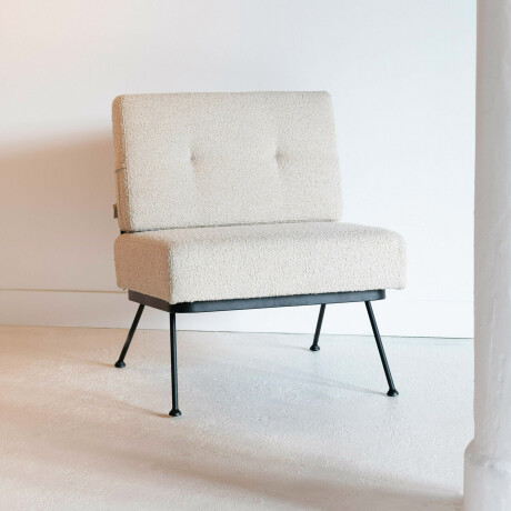 Zuiver Fauteuil 'Bowie' Bouclé, kleur Naturel