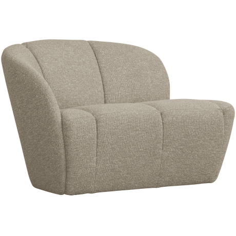 WOOOD 2-zits Bankje 'Mojo' Links, Bouclé, kleur Beige Melange