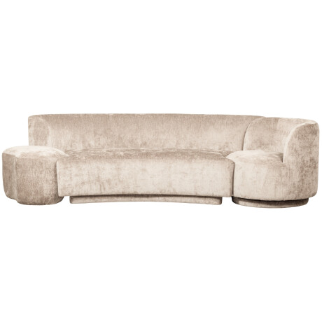 WOOOD Bank 'Combi-Popular' Bank+fauteuil+poef, Chenille, kleur Naturel
