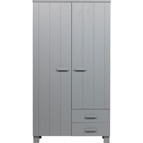 WOOOD Kledingkast Dennis met kledingstang, veel opbergruimte, b 111 cm x h 202 cm