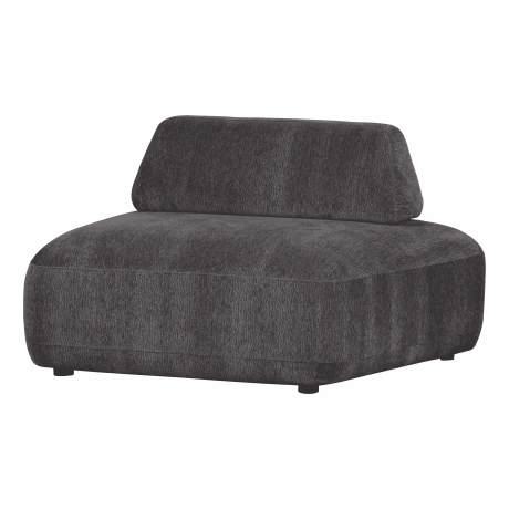 WOOOD Relaxfauteuil 'Sterck' Textuurstof, kleur Charcoal