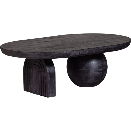 WOOOD Salontafel STEPPE van mango-hout, grote tafelblad, h 38 cm x b 110 cm