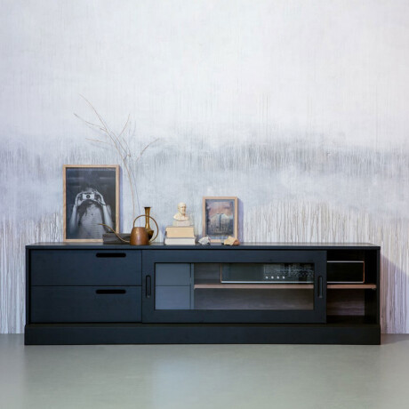 WOOOD TV-meubel 'James' 180cm, kleur Zwart