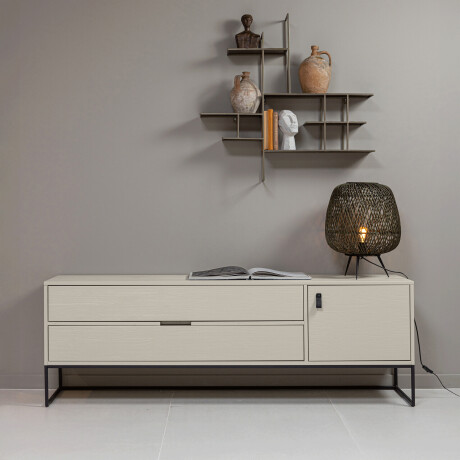 WOOOD TV-meubel 'Silas' Grenen, 180cm, kleur Dust