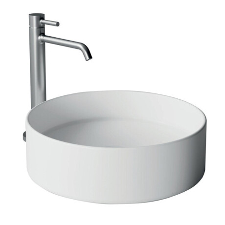 Xenz Coco waskom - 40x40x12cm - rond - keramiek - glans wit AL8405-01