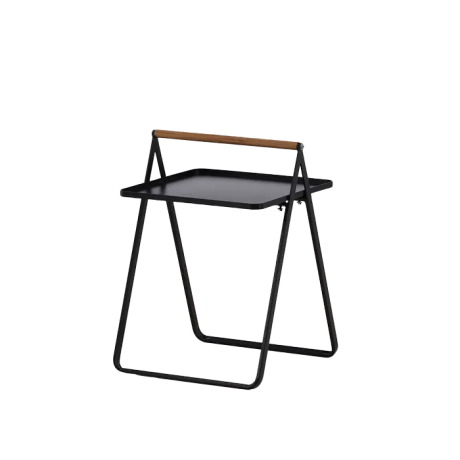 Ylva metalen tuin bijzettafel zwart - 45 x 45 cm