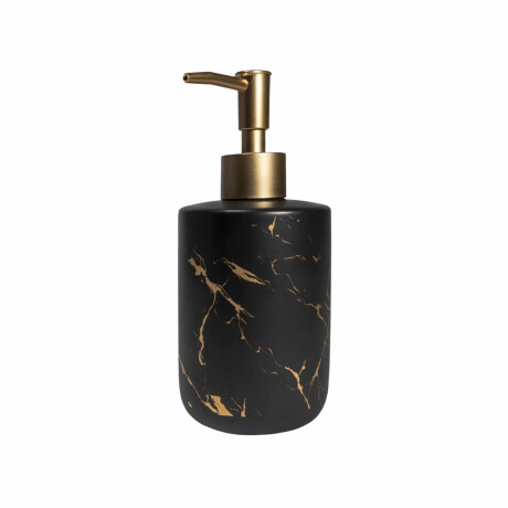 QUVIO Zeepdispenser - 400 ml - Zwart met goud