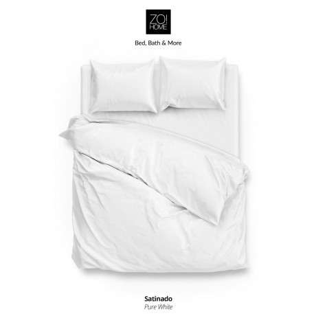 Zo!Home Satinado Dekbedovertrek White | Swiss Sense
