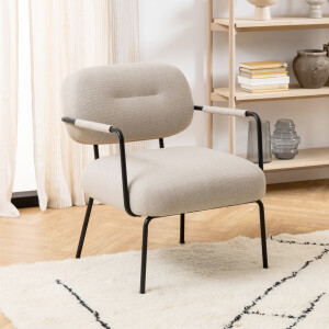 Bendt Fauteuil 'Calyn' Stof, kleur Beige