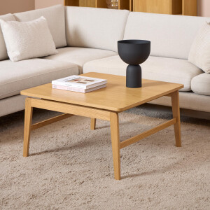 Bendt Vierkante Salontafel 'Lierin' Eiken, 80 x 80cm