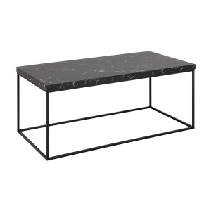 Bendt Salontafel 'Maresa' Marmerlook, 110 x 55cm, kleur Zwart