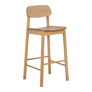 Bendt Barkruk 'Vernard' Eiken (zithoogte 74cm)