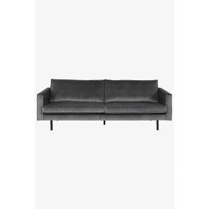 Amsterdam velvet bank 3-zits juke grijs