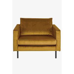 Amsterdam velvet loveseat juke oker