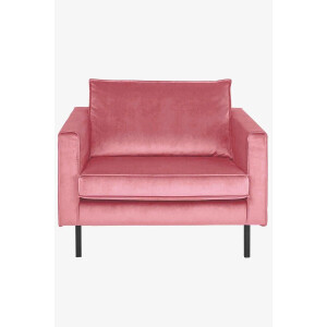 Amsterdam velvet loveseat juke roze