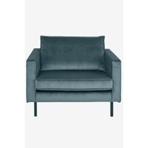 Amsterdam velvet loveseat juke grijs blauw