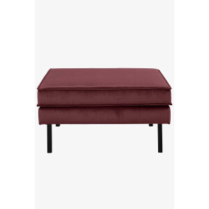 Amsterdam velvet hocker juke wine red