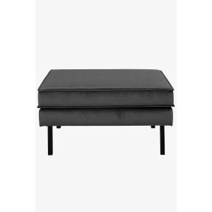 Amsterdam velvet hocker juke antraciet
