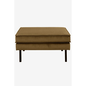 Amsterdam velvet hocker juke brons