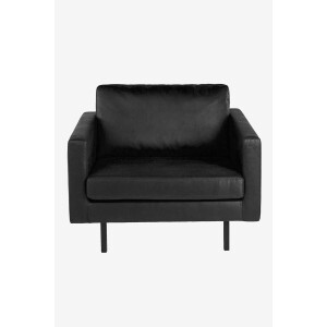 Amsterdam leer clean loveseat zwart