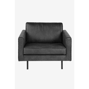 Amsterdam leer outside loveseat zwart