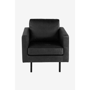 Amsterdam leer clean fauteuil zwart