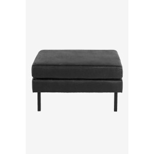 Amsterdam leer clean hocker zwart