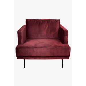 The Duchess velvet loveseat Juke wine red