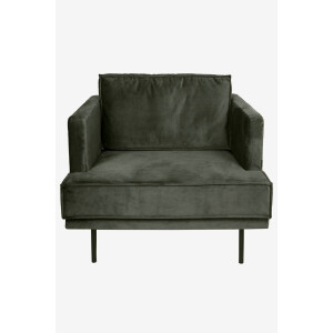 The Duchess velvet loveseat Juke dark green hunter