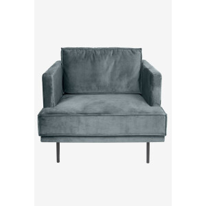 The Duchess velvet loveseat Juke grijs