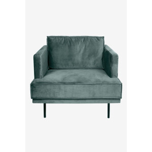 The Duchess velvet loveseat Juke grijs blauw