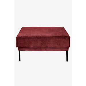 The Duchess velvet hocker Juke wine red