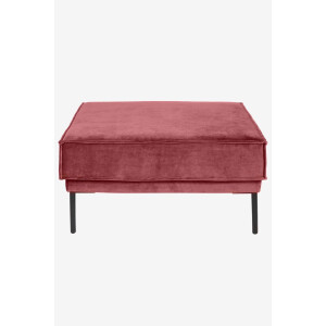 The Duchess velvet hocker Juke pink