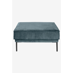 The Duchess velvet hocker Juke grijs