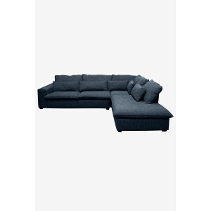 Baron bank 3.5-zits lounge rechts Unit donkerblauw melee