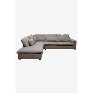 Baron bank 3.5-zits lounge links Unit lichtgrijs melee