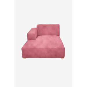 Earl velvet chaise longue links Juke pink