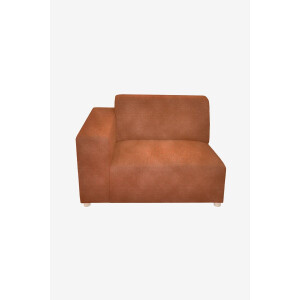 Earl velvet 1.5-zits bank arm links Juke roest