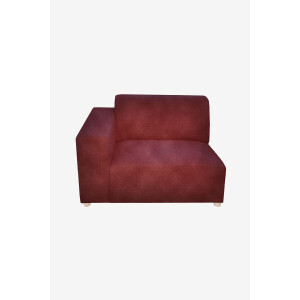 Earl velvet 1.5-zits bank arm links Juke wine red